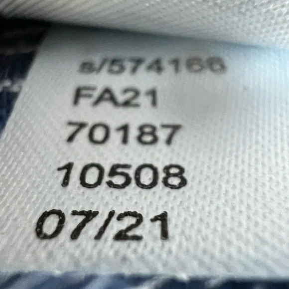 LOFT Dobby Ruffle Prairie Feminine Navy Long Sleeve Buttoned Cotton Blouse Top - Picture 10 of 10